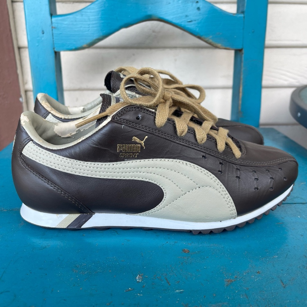 PUMA Brown and Beige Sneakers